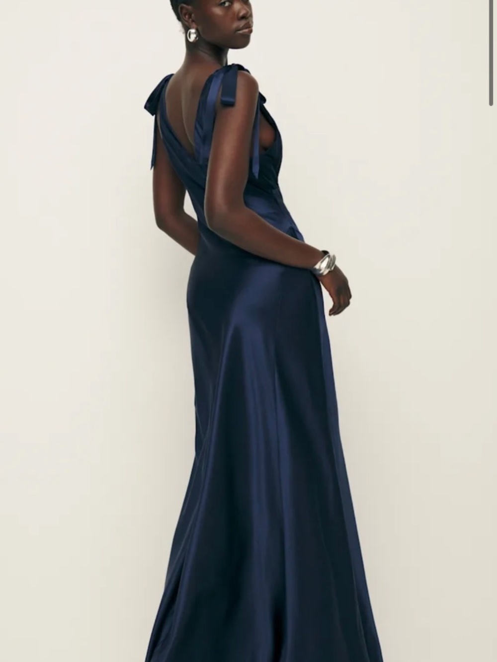 Reformation Pernille Dress - Navy - Picture 2 of 2